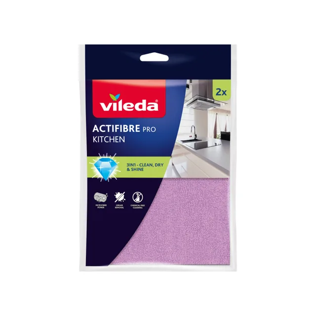 Vileda Actifibre mikrohadřík do kuchyně 2 ks