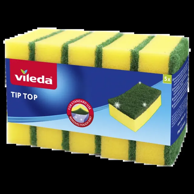 Vileda Houbička na nádobí Tip Top 5 ks