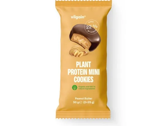 Vilgain BIO Plant Protein Mini Cookies - arašídové máslo 50 g