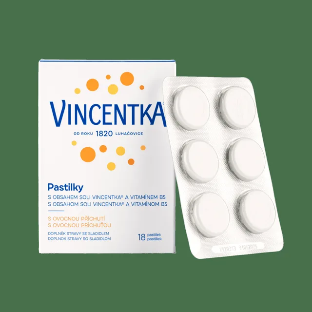 Vincentka Pastilky ovocné 18ks