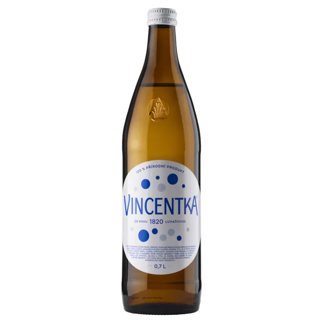 VINCENTKA Přírodní minerální voda nevratná láhev 0,7 l