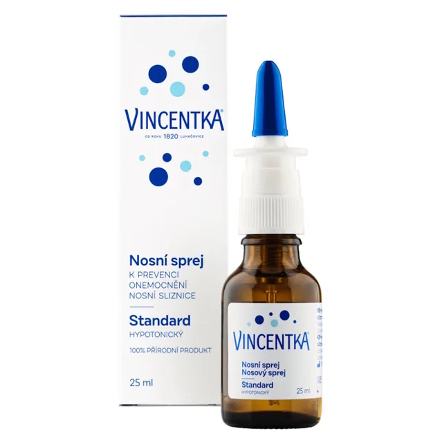 VINCENTKA Standard hypotonický nosní sprej 25 ml