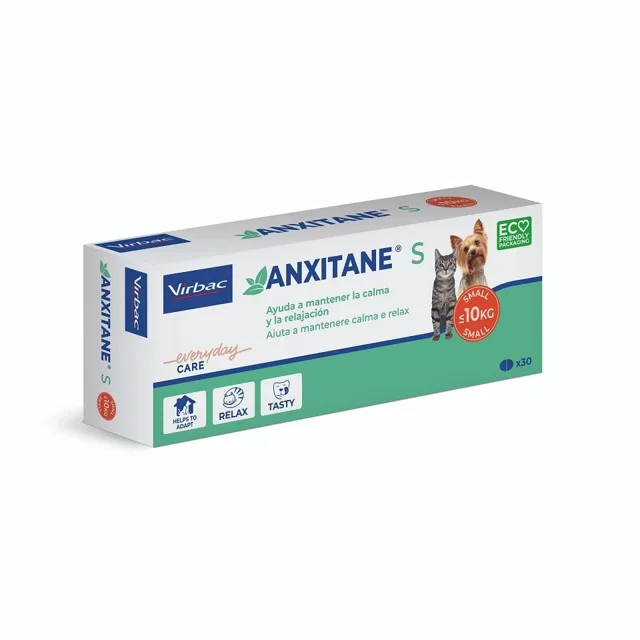 VIRBAC Anxitane S ochucené tablety pro psy a kočky se zklidňujícím účinkem 30