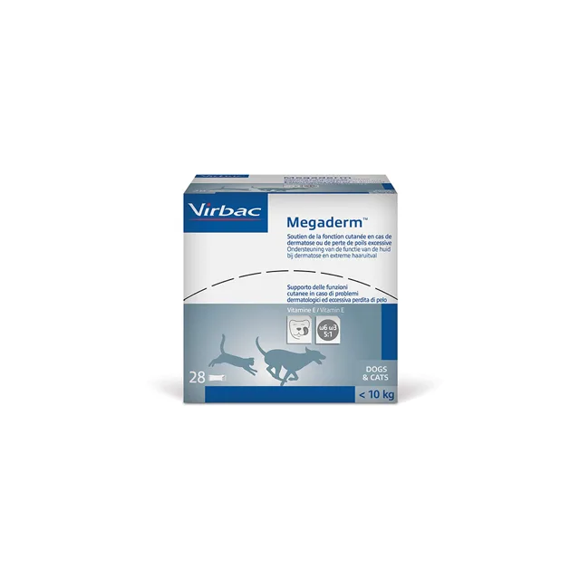 Virbac Megaderm pro psy a kočky - 2 x 28 x 4 ml, pro kočky a psy s hmotností nižší než 10 kg