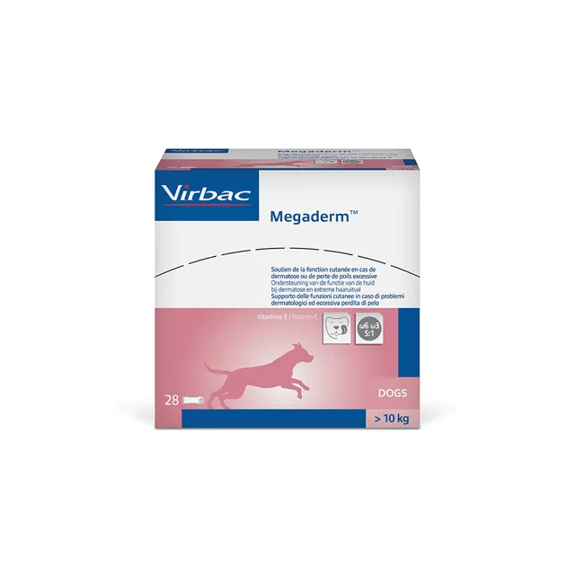 Virbac Megaderm pro psy a kočky - 28 x 4 ml, pro kočky a psy s hmotností nižší než 10 kg