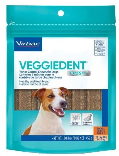 VIRBAC Veggiedent Fresh S žvýkací plátky 15 ks