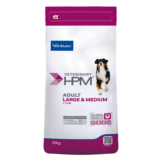 Virbac Veterinary HPM Adult Dog Large & Medium - Výhodné balení: 2 x 12 kg
