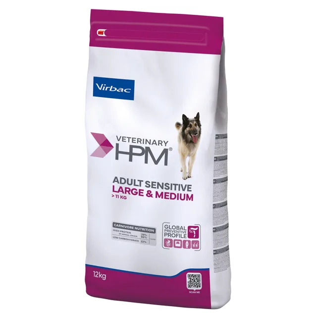 Virbac Veterinary HPM Adult Dog Sensitive Digest Large a Medium - 12 kg