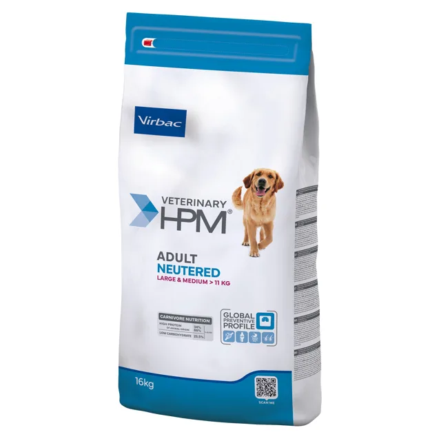 Virbac Veterinary HPM Adult Neutered Large & Medium pro psy - 12 kg