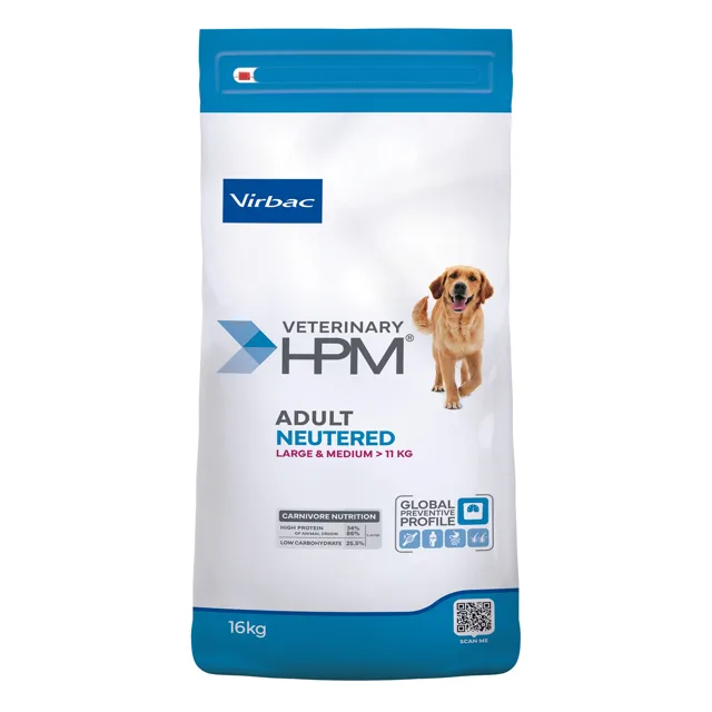 Virbac Veterinary HPM Adult Neutered Large & Medium pro psy - 16 kg