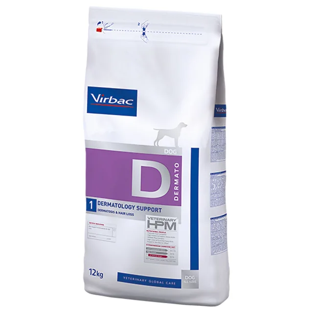 Virbac Veterinary HPM Dog Dermatology Support D1 - 12 kg