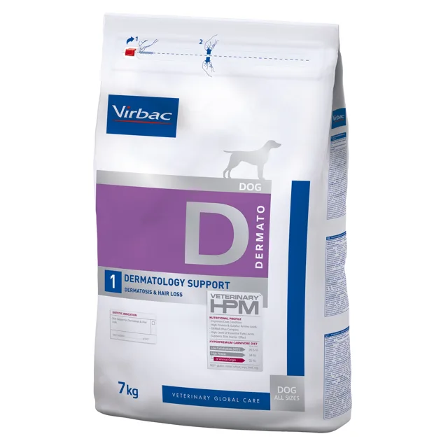 Virbac Veterinary HPM Dog Dermatology Support D1 - 7 kg