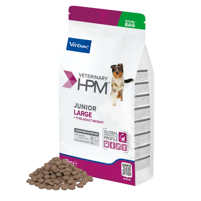 Virbac Veterinary HPM Junior Special Large pro štěňata - Výhodné balení: 2 x 12 kg
