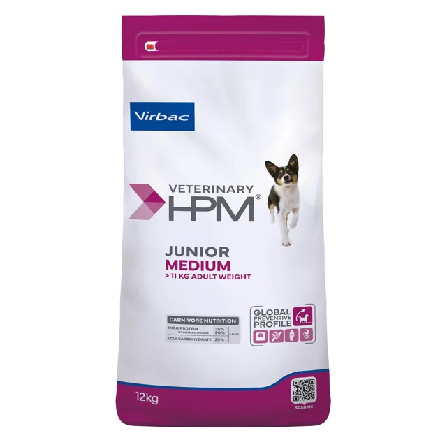 Virbac Veterinary HPM Junior Special Medium pro štěňata - Výhodné balení: 2 x 12 kg
