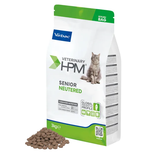 Virbac Veterinary HPM Senior Neutered pro kočky - 7 kg