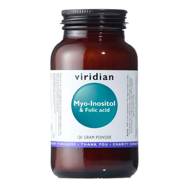 Viridian Myo-Inositol & Folic Acid 120 g (Myo-Inositol s kyselinou listovou)