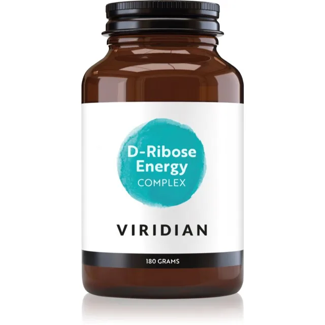 Viridian Nutrition D-Ribose Energy Complex prášek pro podporu fyzické i psychické rovnováhy těla 180 g