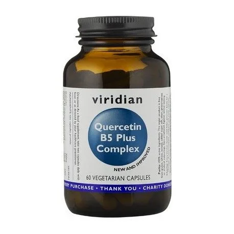 Viridian Quercetin B5 Plus Complex, 60 kapslí