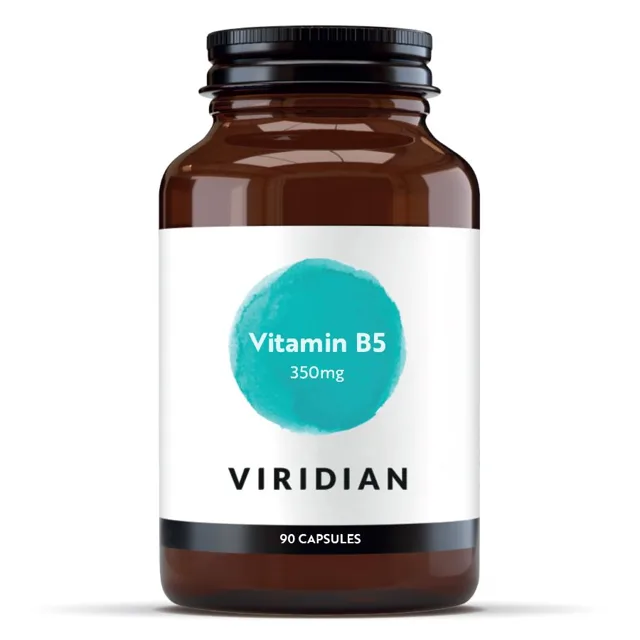 Viridian Vitamin B5, 350 mg, 90 vegan kapslí