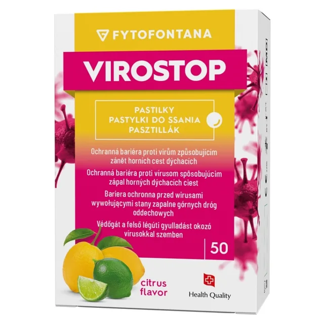 VIROSTOP Pastilky citrus 50 kusů