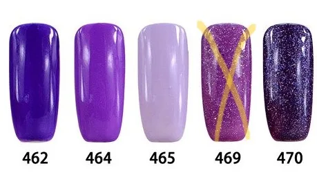 Vishine - gel polish Color, soak off, 4 x 8ml 462, 464, 465, 470