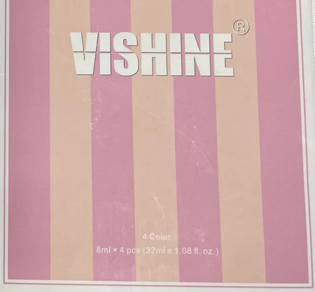Vishine - gel polish Color, soak off, 4 x 8ml
