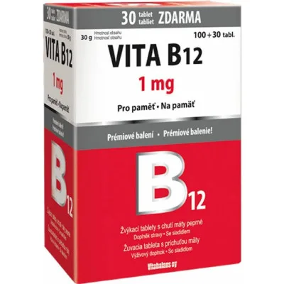 Vita B12 1mg 100 + 30 žvýkacích tablet