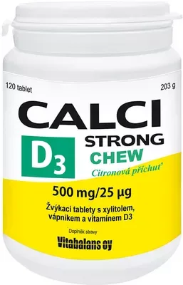 Vitabalans Calci Strong Chew+Vit.D3 120 tablet