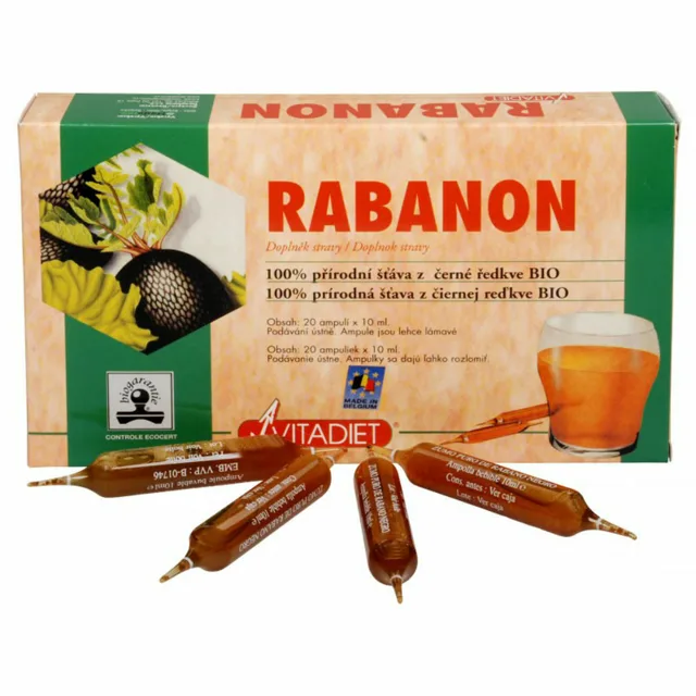 VITADIET Rabanon extrakt z černé ředkve 20 x10 ml BIO