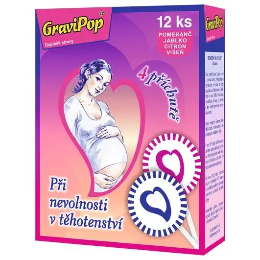 VitaHarmony GraviPop lízátka 4 příchutě 12 ks