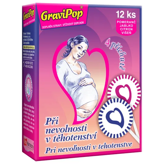 VitaHarmony GraviPop na nevolnost v těhotenství mix12ks