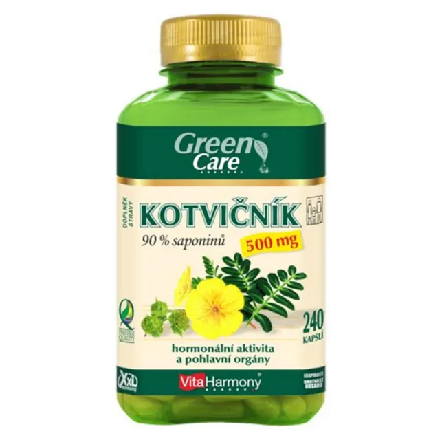 VITAHARMONY Kotvičník 500 mg 90% saponinů 240 kapslí