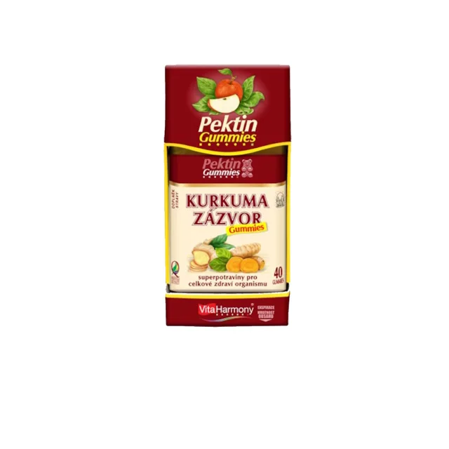 VITAHARMONY Kurkuma + zázvor 40 gummies
