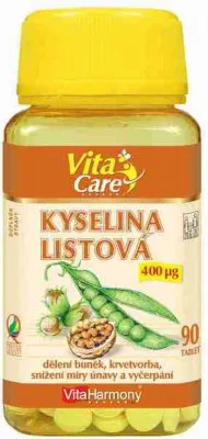 VitaHarmony Kyselina listová tbl.90x400mcg