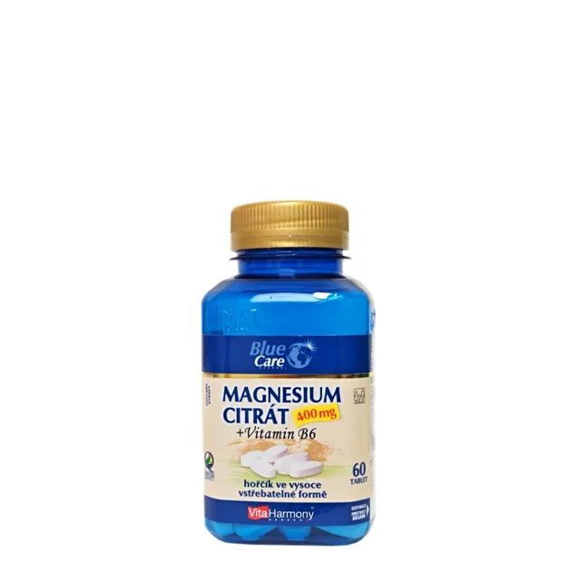 VITAHARMONY Magnesium citrát 400 mg + vitamin B6 60 tablet