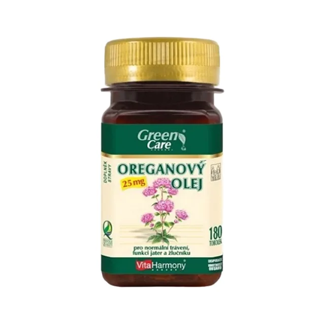 VITAHARMONY Oreganový olej 25 mg 180 tobolek