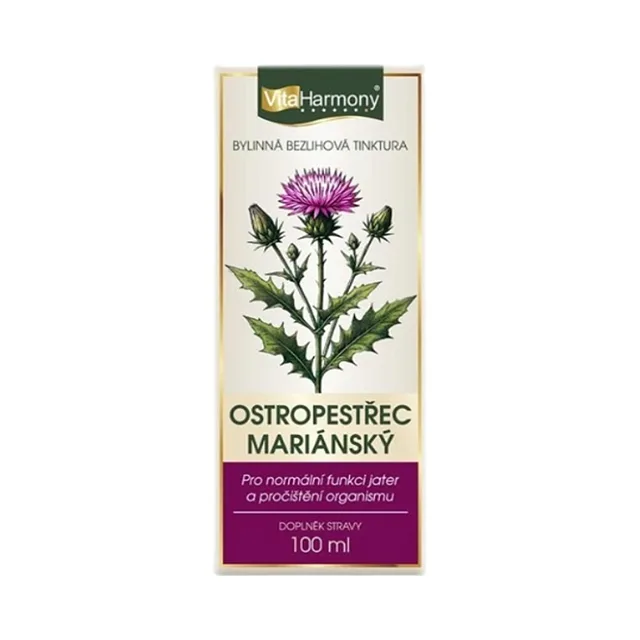 VITAHARMONY Tinktura  Ostropestřec mariánský 100 ml