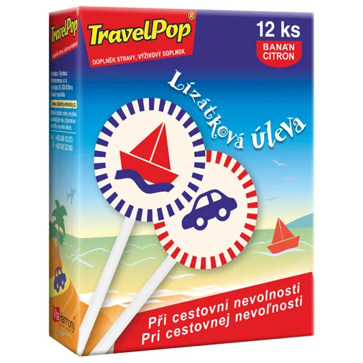 VitaHarmony TravelPop při cestovní nevolnosti 12ks