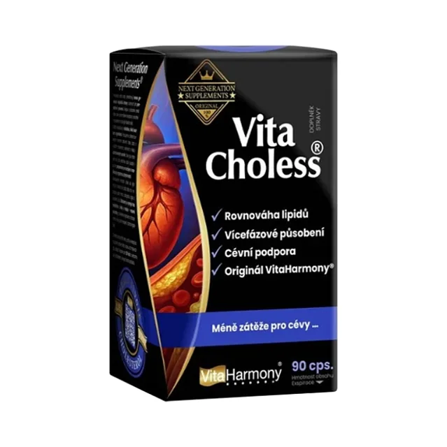 VITAHARMONY Vitacholess 90 kapslí