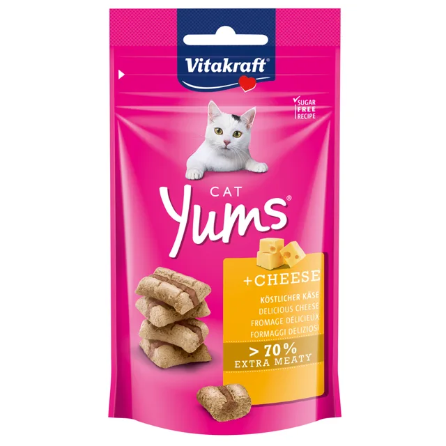 Vitakraft Cat Yums pamlsky pro kočky - Kuřecí a kočičí tráva 6 x 40 g