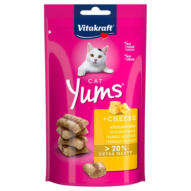 Vitakraft Cat Yums pamlsky pro kočky - Sýr (3 x 40 g)