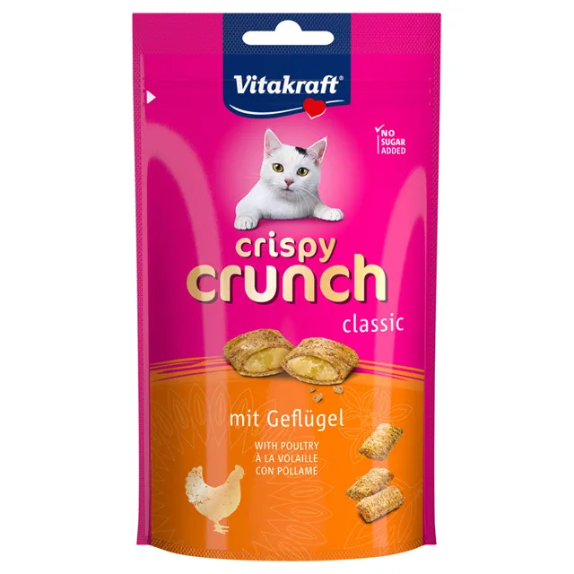 Vitakraft Crispy Crunch s drůbežím - výhodné balení 2 x 60 g