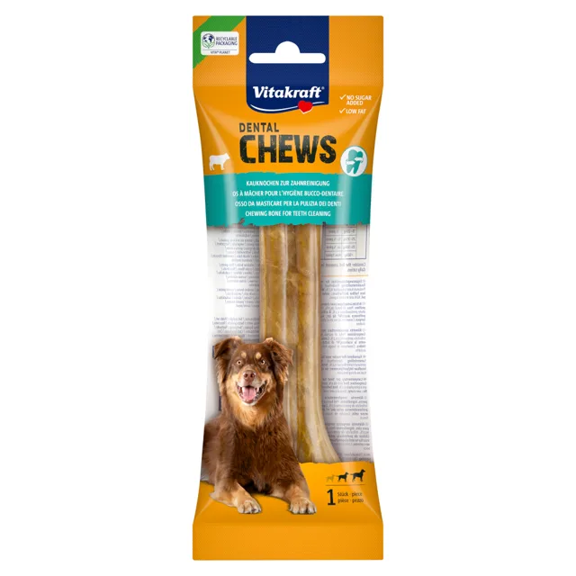 Vitakraft Dental Chews žvýkací kost hovězí M - 95 g