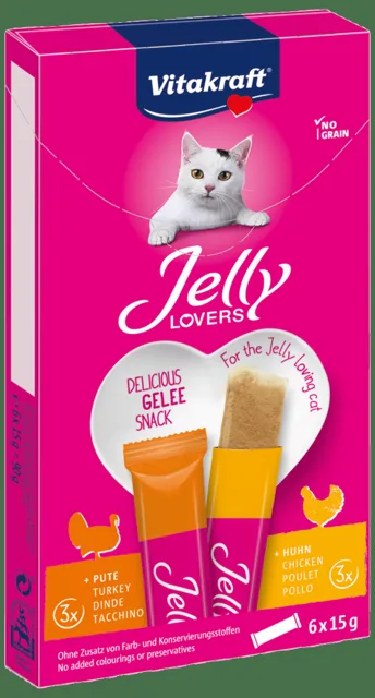 Vitakraft Jelly Lovers kuře a krůta 6x15g