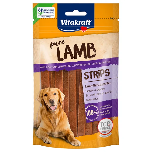 Vitakraft LAMB Jehněčí proužky -  80 g