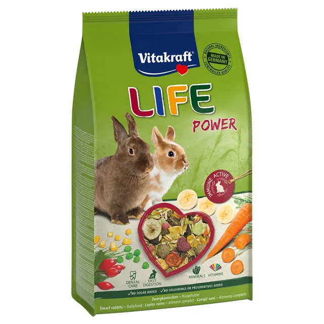 Vitakraft Life Power zakrslý králík - 600 g