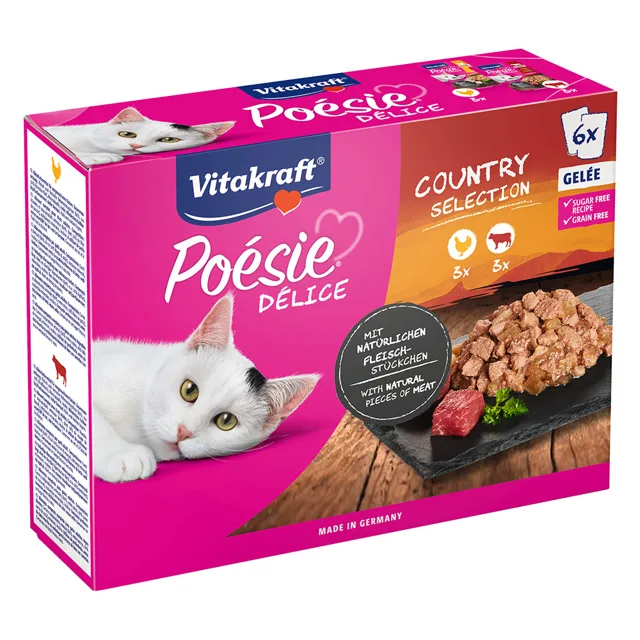 Vitakraft Poésie DéliSauce míchané balení kapsičky 6 x 85 g  - Mix s rybami