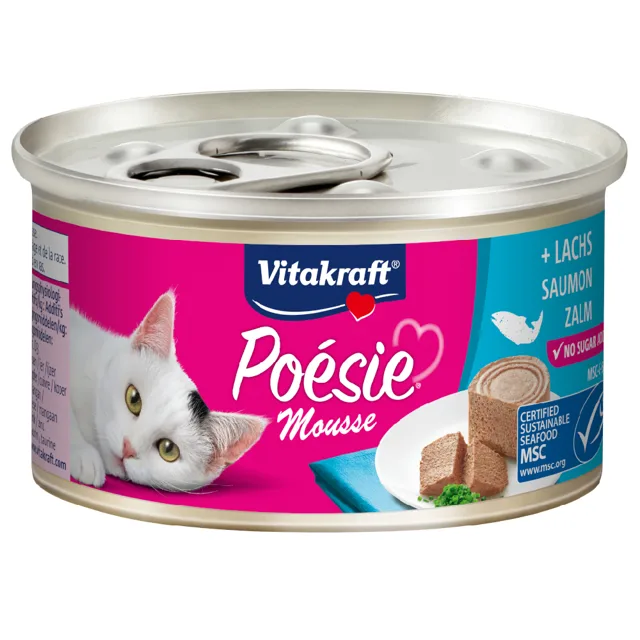 Vitakraft Poésie Mousse 12 x 85 g - losos