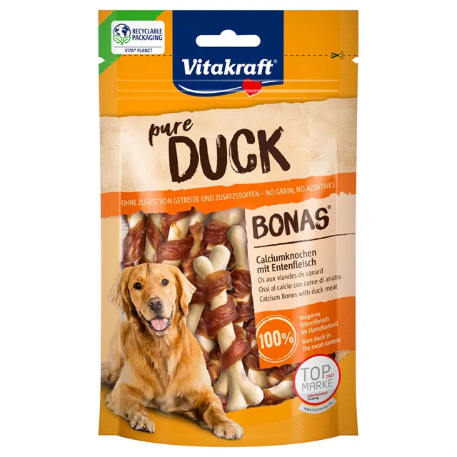 Vitakraft pure DUCK Bonas kostičky s kachnou - 6 x 80 g