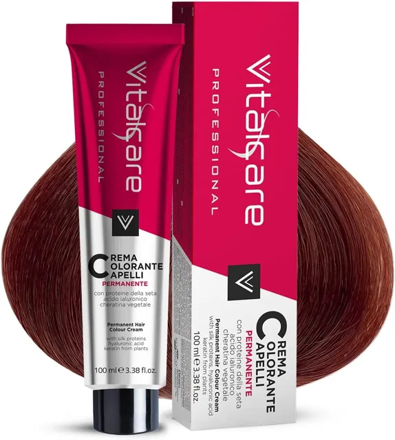 VITALCARE 100 ML NO. 5/56 VENETIAN RED PROFESIONÁLNÍ HEDVÁBNÝ PROTEINOVÝ KRÉM NA VLASY